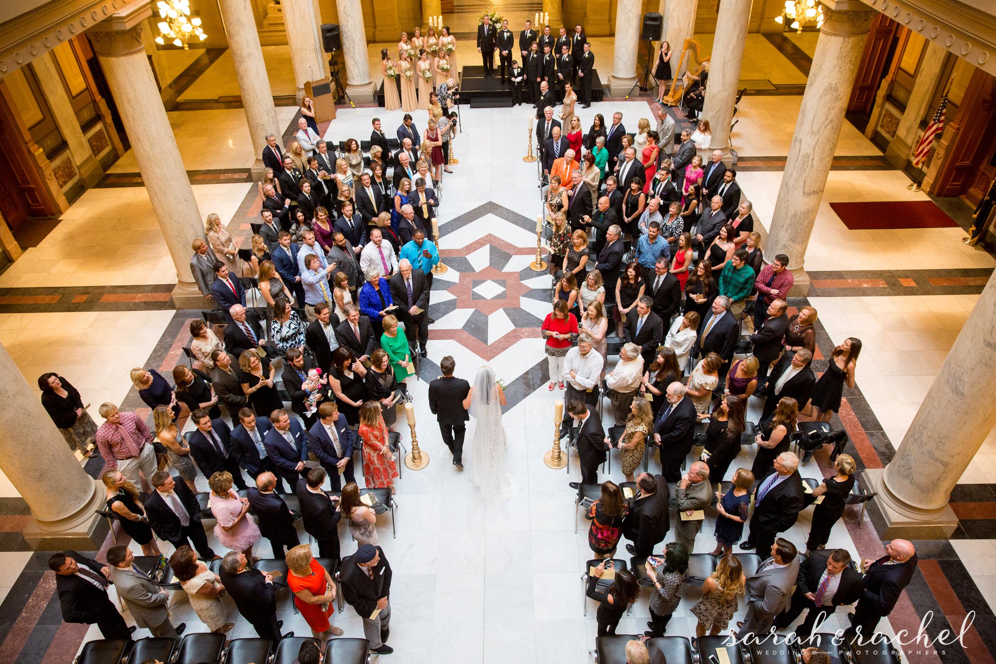 Indiana State House And Scottish Rite Cathedral Wedding Indiana Statehouse Gold Wedding Colors